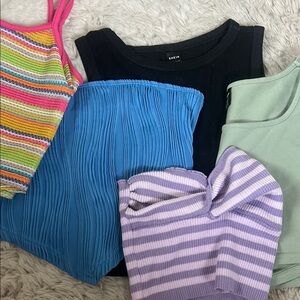 SHEIN summer crop top bundle!!